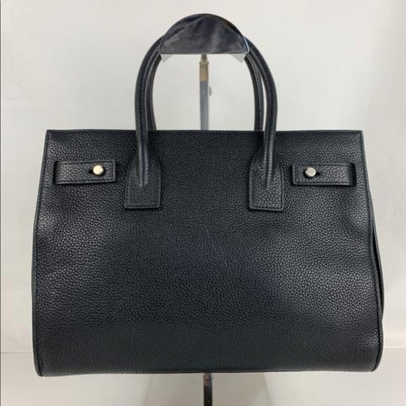 100% Authentic Like-New YSL Sac de Jour Baby - Soft Black Leather Crossbody Tote - Picture 3 of 11